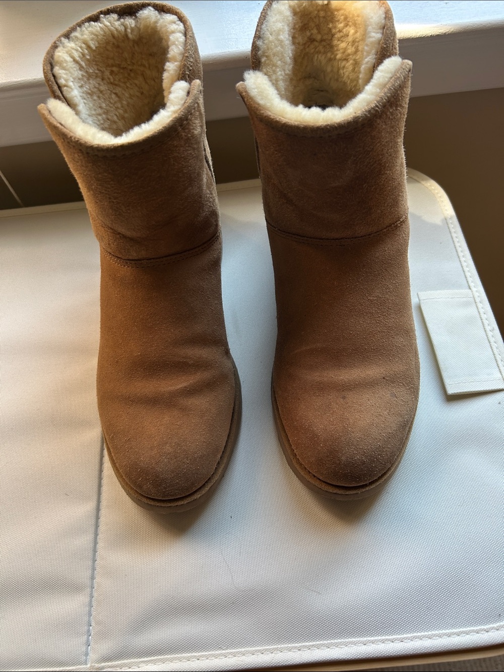 UGG Shearling-Lined Short Boots